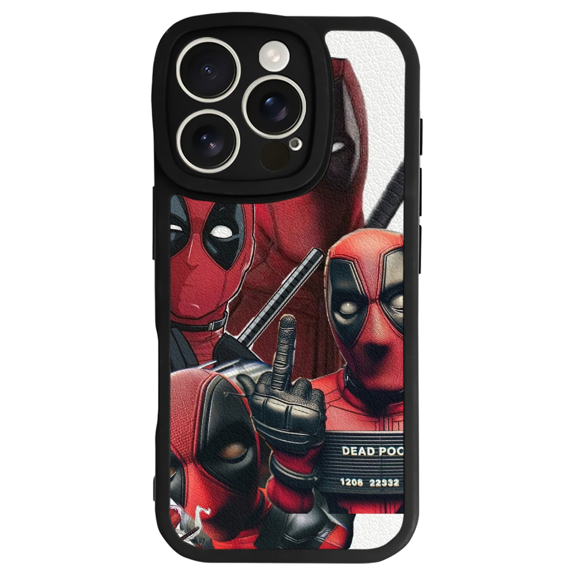 （画像用） Deadpool デッドプール 【iPhone 16シリーズ対応】シリコンスマホケース（レザー調） 材質：シリコン